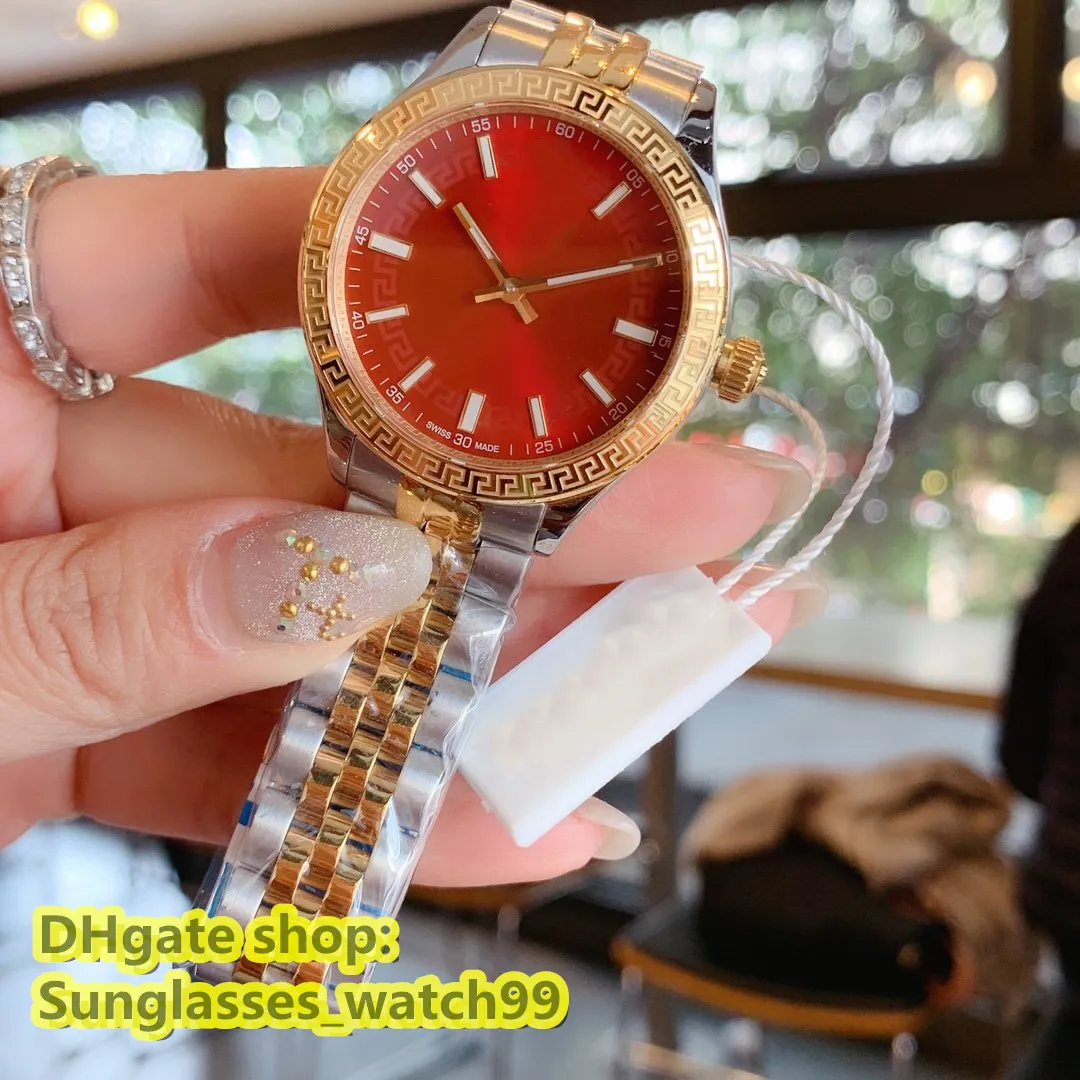 Adita 00079 Medusa Hellenyium Lady Series Stainless Steel Watch for Womens 36mm Ladies Vintage Fashion Quartz Watches Automatic Di220H