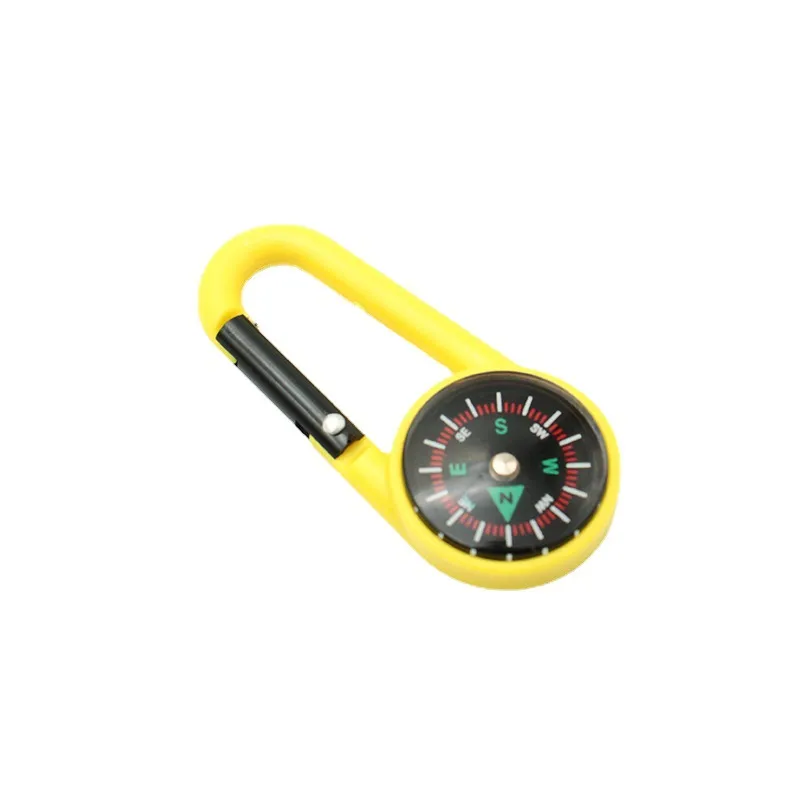 Açık Gadgets Mini Pusula Survival Kiti Kamp Yürüyüş için Anahtarlık Ile Avcılık Sırt Çantası Süslemeleri Carabiner Pusula