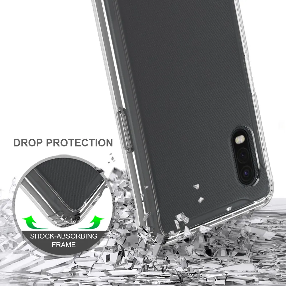 Coques TPU/PC en silicone souple pour Samsung Galaxy Xcover Pro Fundas Capa coque transparente antichoc coque arrière rigide