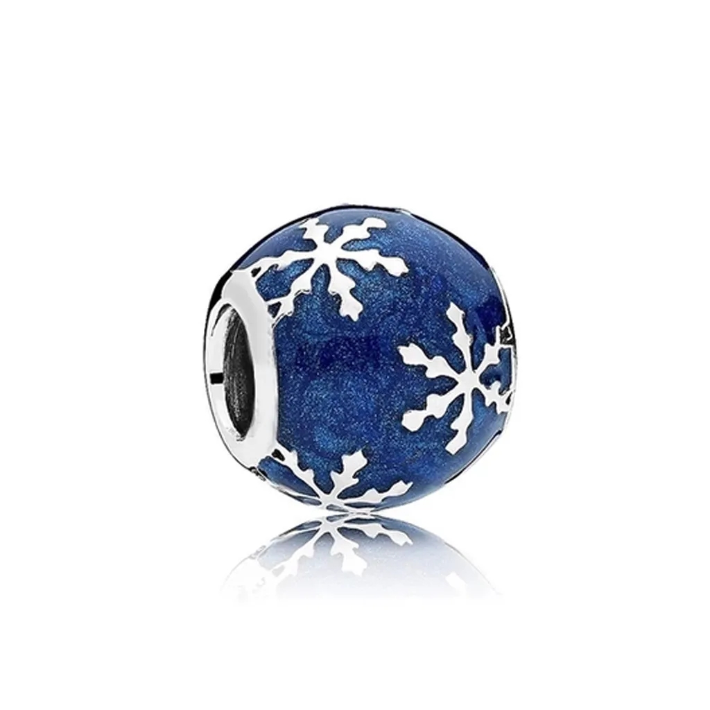 925 Siver Koraliki Charms for Pandora Charm Bracelets Designer dla kobiet Blue Star Cup Charm