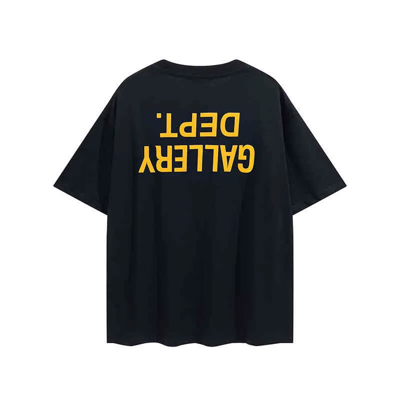 Tasarımcı Tshirts Mens Sweaters Hoodies Gallerry Deptt Gd High Street Sis Amerikan Moda Markası Ters Baskı Kısa Kollu T-Shirt 2xon XXR2