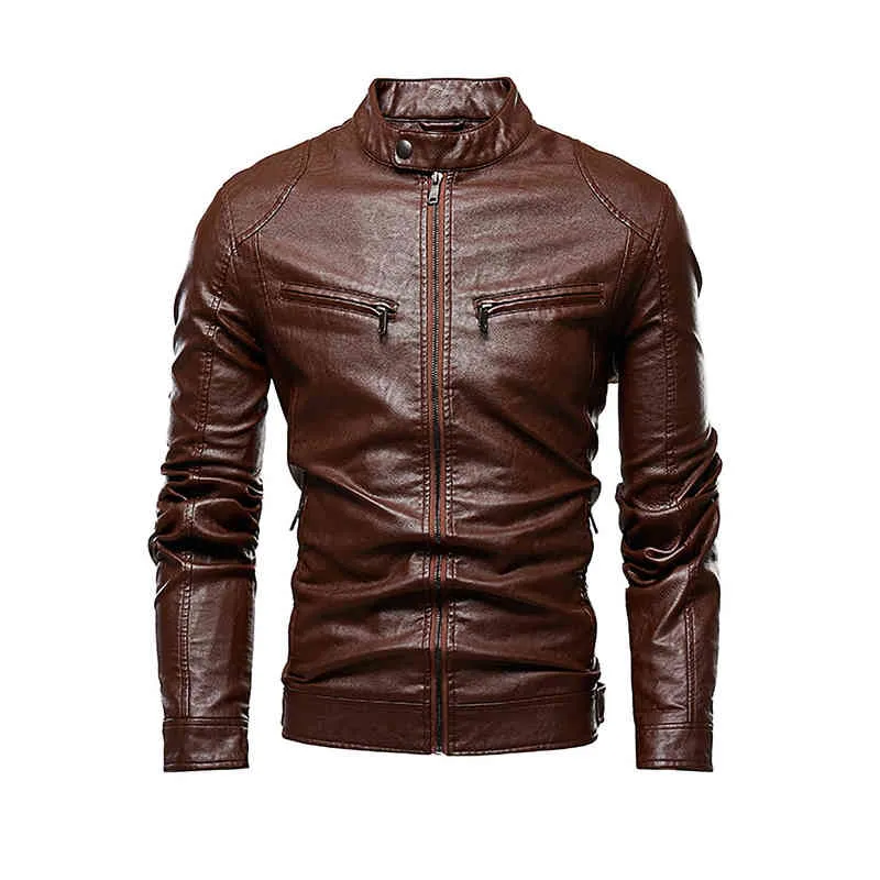 Autumn Men Velvet Pu Leather Winter Jacket Män Långa ärmar Överdimensionerade jackor Faux Leather Black Motorcykeljacka XXXL 4XL L220725