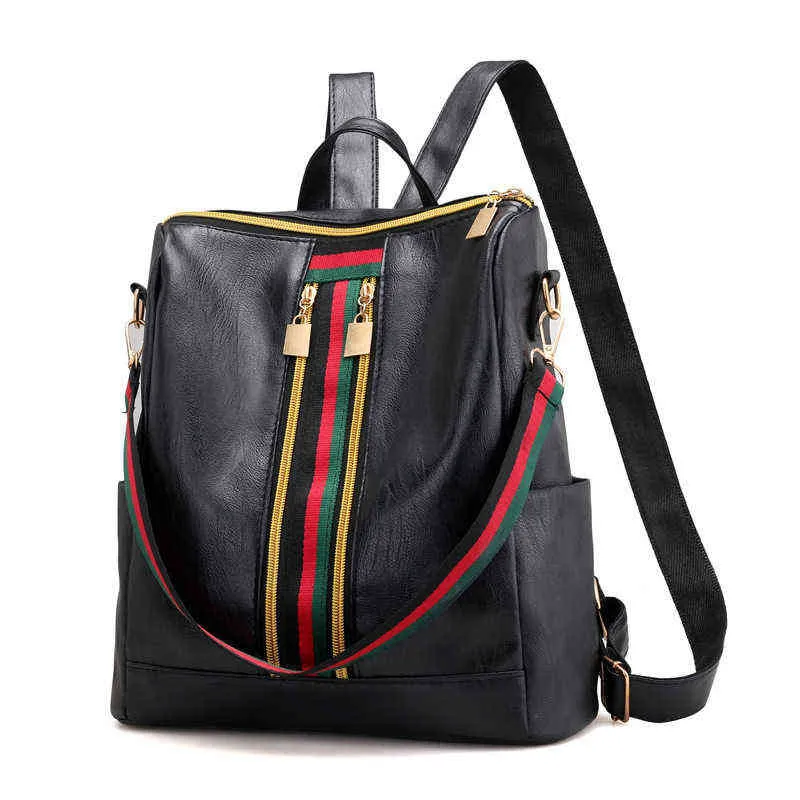 Новая двойная сумка на плечо Чаохан мода большой емкости сумка простой стиль колледжа досуг рюкзаки