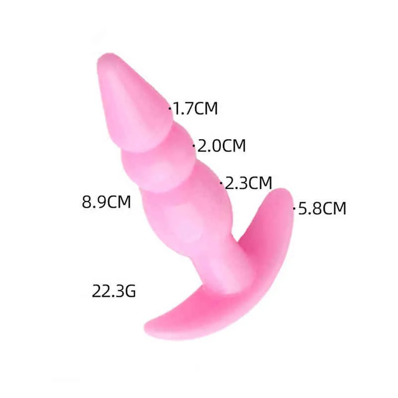 エロチカアナルおもちゃソフトシリコンバットプラグキット女性のための男性の男性の初心者向けセット膣肛門マスターベーターディルドバットプラグアダルト220507