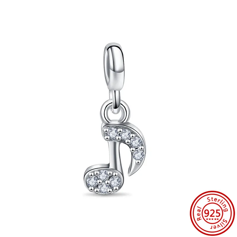 Sterling Silver S925 Perles en vrac Bracelets de perles Remarque Charmes Collier de diamant classique Bijoux de pendentif original