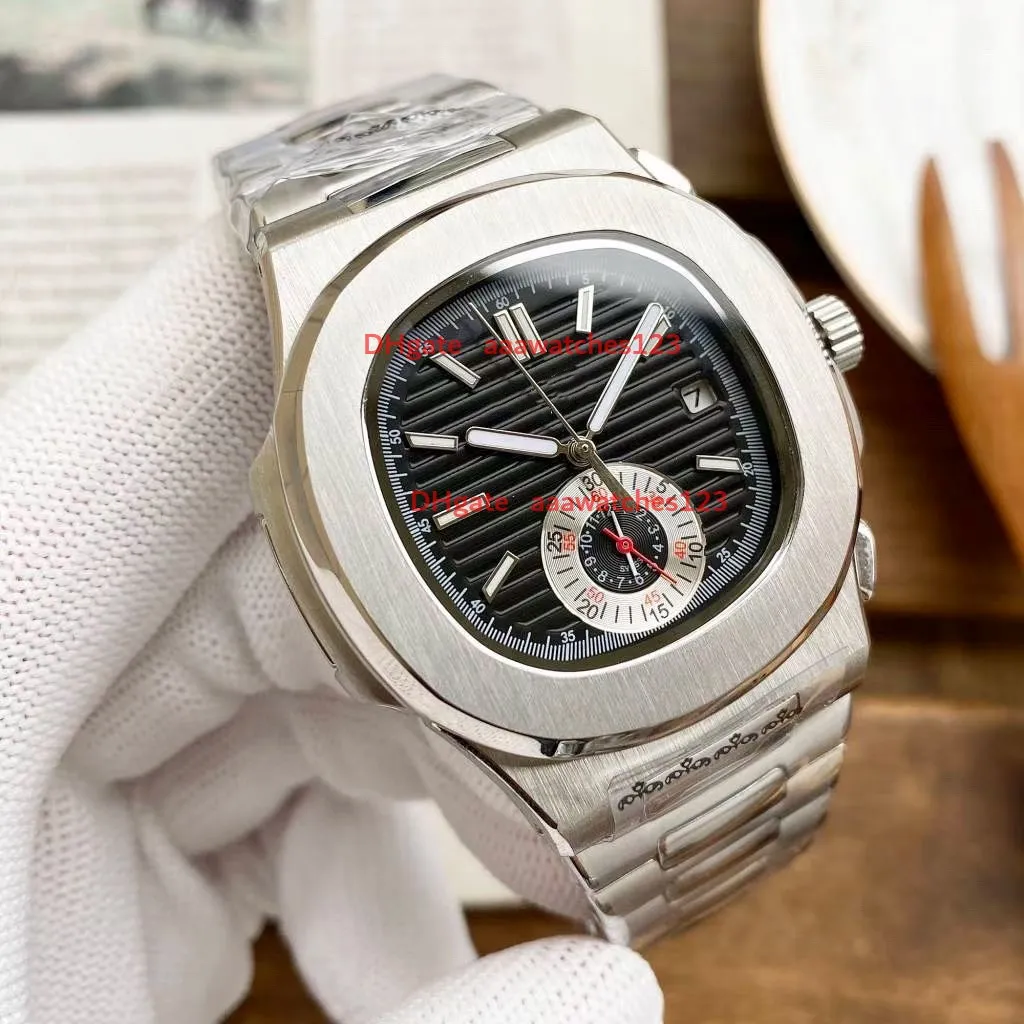 Reloj mecánico automático elegante deportivo original para hombre, diseño de pulsera de acero inoxidable dorado, movimiento 2813, marca waterpro242d