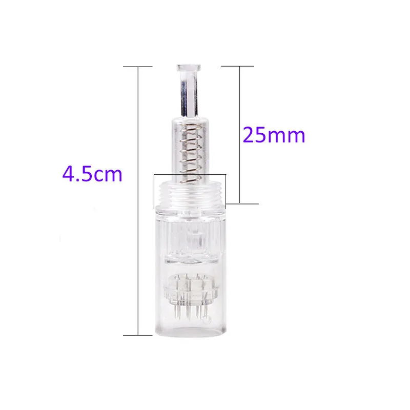 10 / DERMA PEN Microneeding skruvnålpatron 9/12/36 PIN / NANO för mikro för elektrisk mikronedle MTS 220316