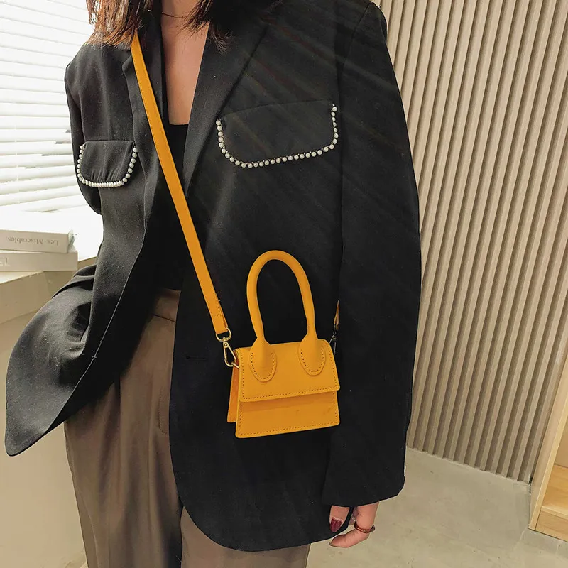 Мини-сумки для женщин, матовая сумка-мессенджер, модная коричневая сумка на одно плечо Y61