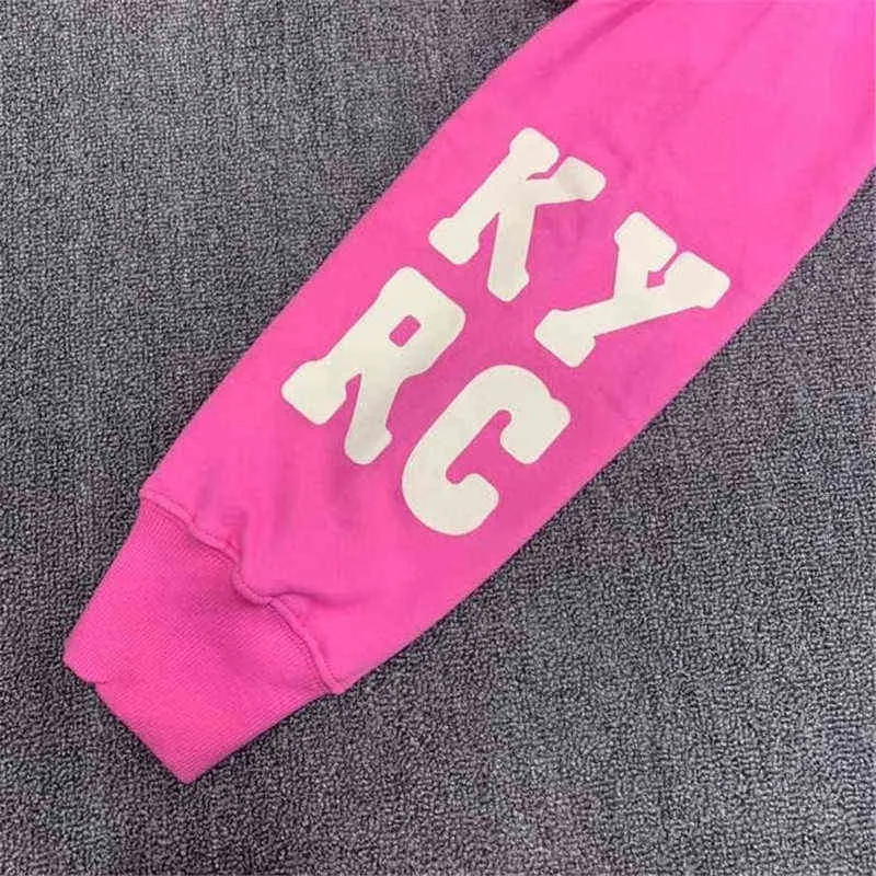 Schwerer Stoff Pink CPFM.XYZ FOR FROST Hoodie 3D-Schaumdruck CPFM.XYZ Pullover Kapuzenpullover T220802