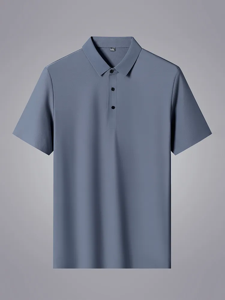 Polo da uomo estiva T-shirt classica a maniche corte T-shirt da golf da uomo in nylon ad asciugatura rapida traspirante rinfrescante 8XL 220524