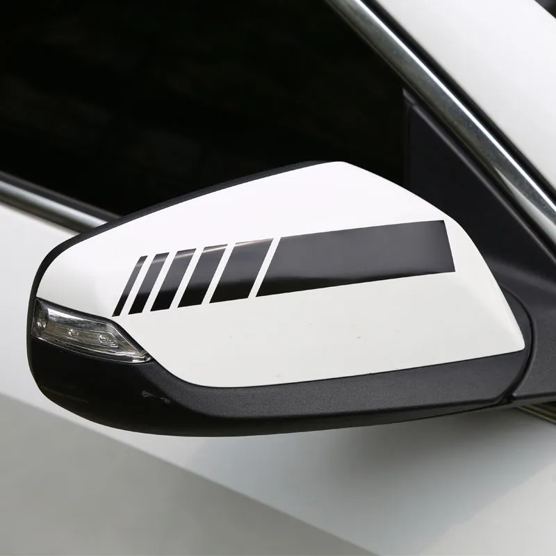 Nuovi 2 pezzi Accessori esterni auto universali Adesivo pellicola avvolgente moto Pellicola adesiva adesivo specchietto retrovisore auto