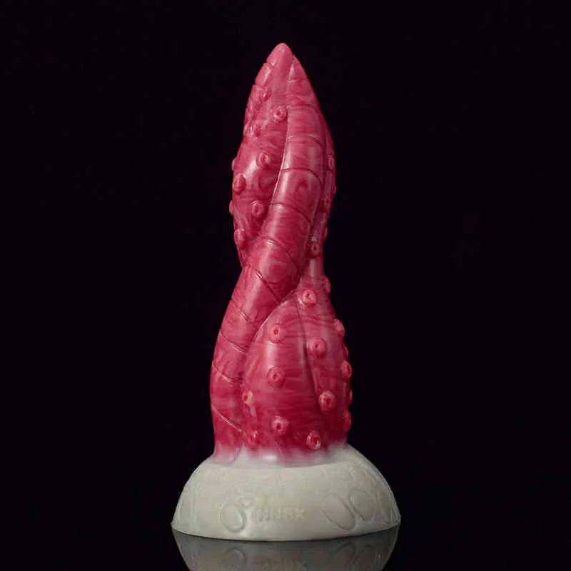 NXY Dildos Жидкие силиконовые кожи присоскание пенис для мужчин и женщин мороженое анальная вилка страсть массаж мастурбатор взрослых секс продукты 0317