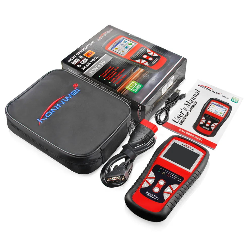 KONNWEI KW830 OBD 2 EOBD CAN Scanner Tool AutoER Code Reader Odb2 Diagnostic Tool Car Scanner Tools Diagnostic Scanner Car Tools Fast-shipment