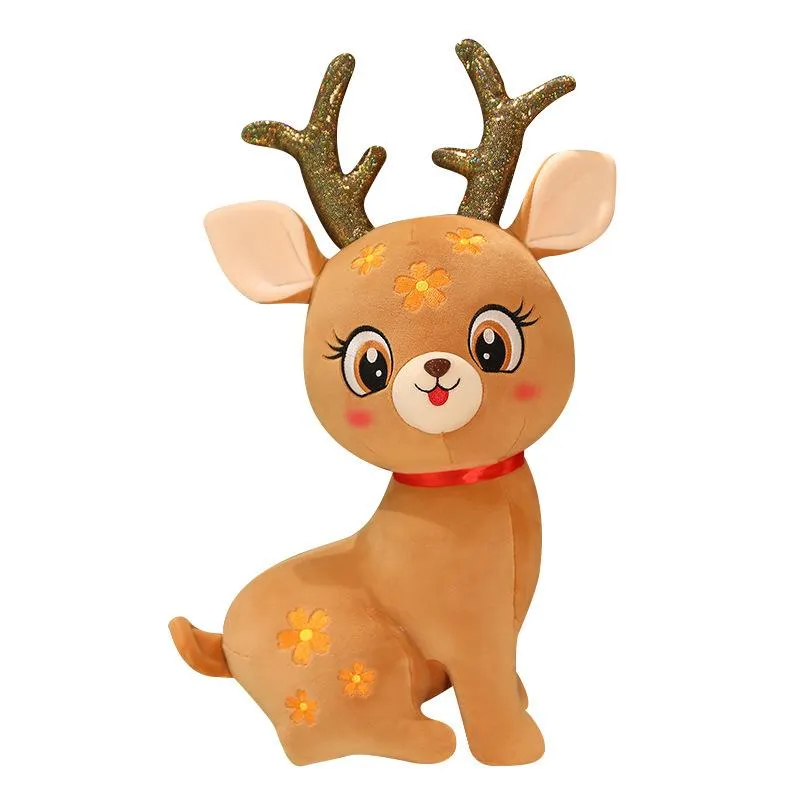 Star Deer 33cm Doll pluche speelgoed kinderpoppen meisjes verjaardagscadeaus slaapkussens thuis meubels cartoon poppen