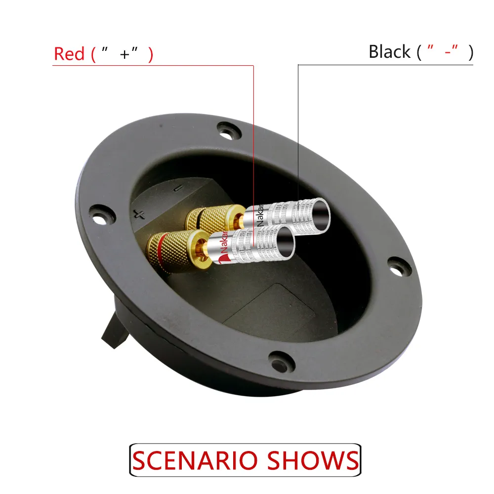 Nakamichi Bananenstecker, 24 Karat vergoldetes Kupfer, BFA, 4 mm Stecker, männlicher Lautsprecherstecker