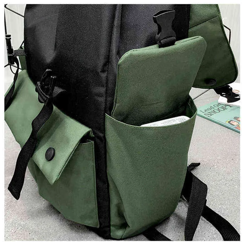 Backpack College Student School Bags for Teenage Girls Boys Large Capacity Nylon Men Women 220628