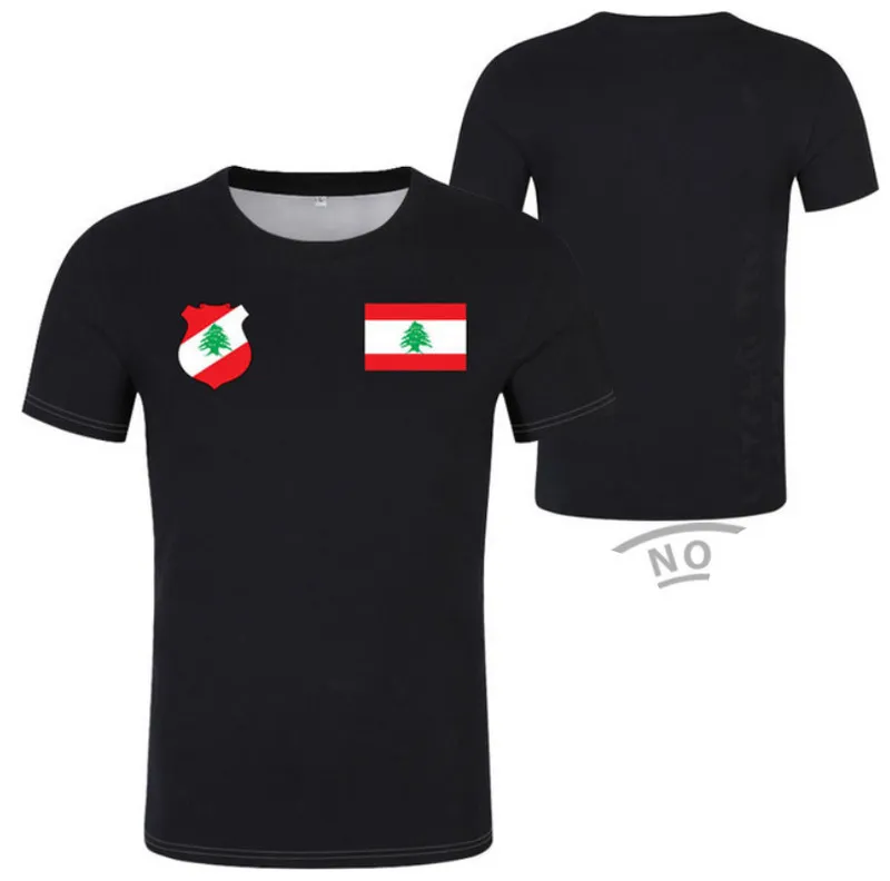 Liban T Shirt DIY darmowy numer niestandardowy numer LBN T-Shirt Flag LB Republic Arabic Arabic Libanine Country Print Po ubrania 220609