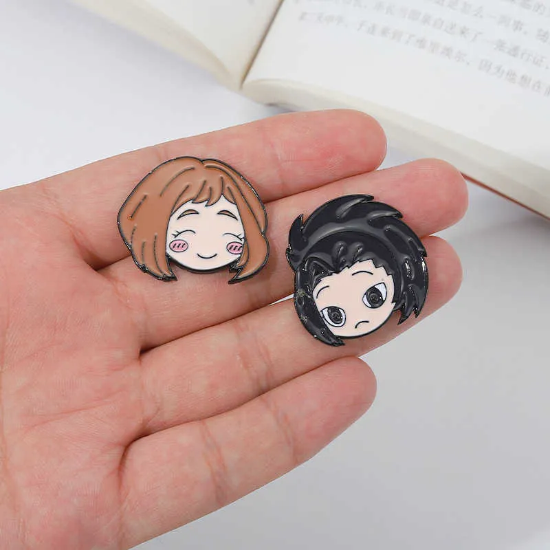 Film and television animation my hero college surrounding alloy character Brooch clothes bag Brooch anti light buckle