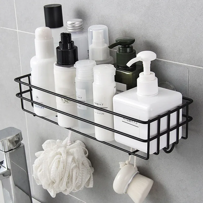 Bathroom Shelf Shampoo Holder Shower Shelves Corner Wall Mounted Storage Basket Cosmetic Rack Home Organizer Bath Accessories 220527