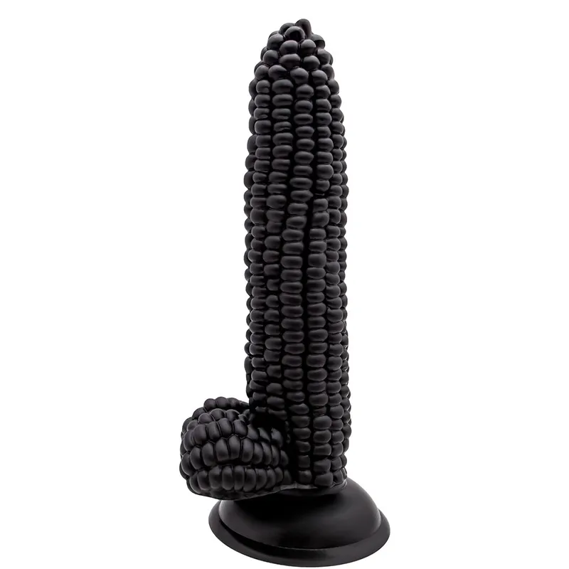 Mais Silikon Real Dildo Anal Plug mit Saugnäpfe Gemüse sexy Spielzeug für Frauen Vagina G-Punkt-Massage Masturbator gut