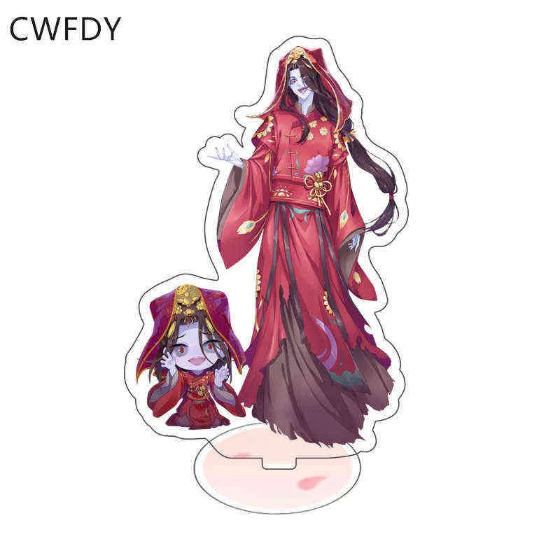 Mieszany anime brelok xie lian hua cheng cosplay breloczek breloczek tian guan ci fu stojak akrylowy ładny zabawa kawaii moda oranments rekwizyty AA220318