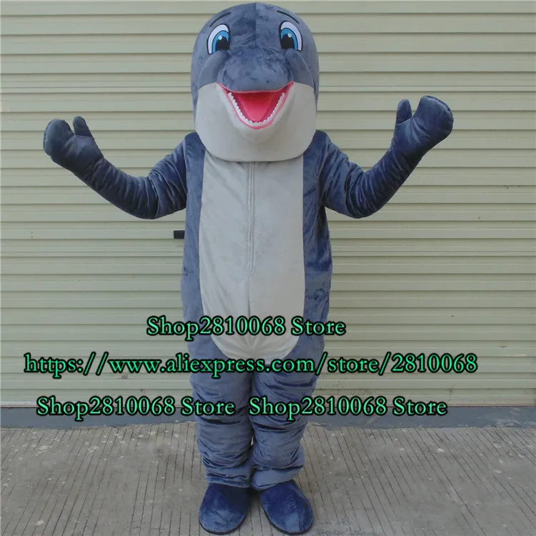 Costume de poupée de mascotte Costume de mascotte de dauphin Animal de mer baleine méduse costume de dessin animé défilé publicitaire de noël Halloween 234-11