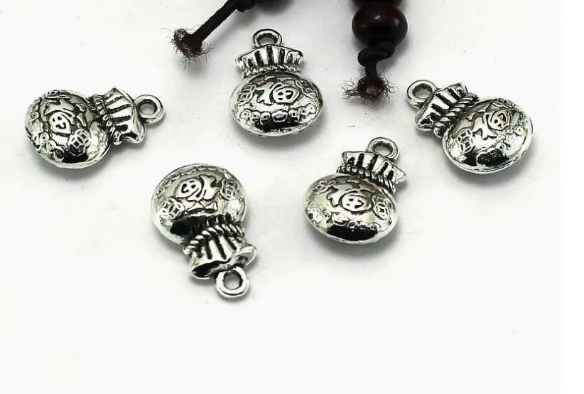 8 mm moda Tybetańska srebrne serce małe metalowe koraliki aluminiowe dekoracja dekoracja dystansująca luźna urok biżuterii Make Sey5
