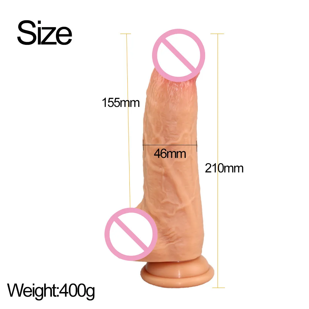 Massaggio Enorme dildo in silicone Super grande realistico Pene Vagina Stimolatore del punto G Potente cazzo morbido su ventosa Giocattoli sessuali donna