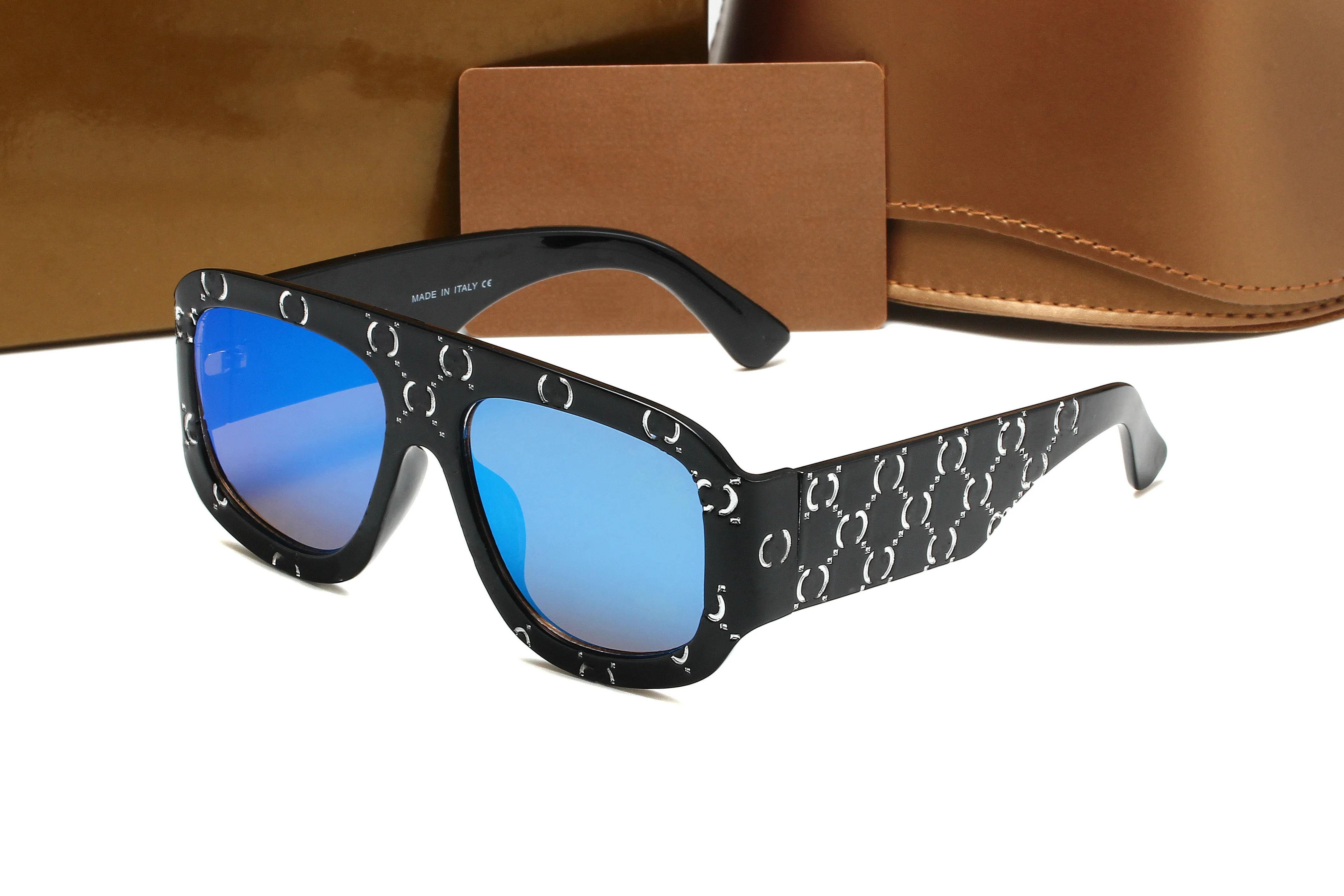 2022 nuovi occhiali da sole firmati moda esplosione stile lettera occhiali da sole quadrati occhiali da spiaggia all'aperto protezione UV unisex alta qual294J