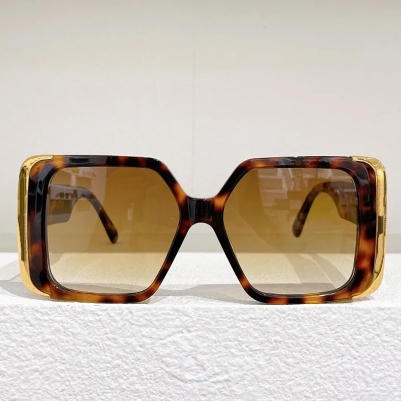 Nuovi occhiali da sole firmati Z1664W Moda donna Shopping Cornice quadrata Incisione in metallo Stampa Occhiali da sole da donna Viaggi estivi Vacat199S