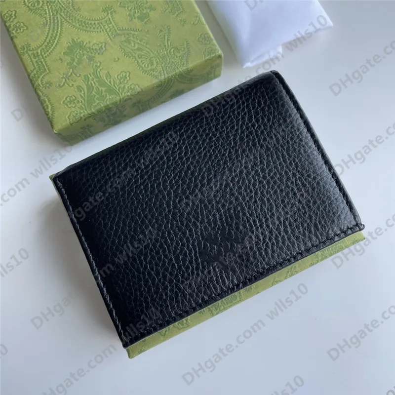 Echtes Leder Luxus Designer Kartenhalter Brieftaschen Männer Mode kleine Münze Geldbörsen Halter mit Box Frauen Schlüssel Handtaschen Taschen Interio267M
