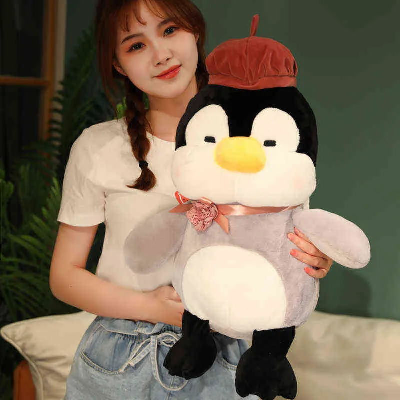 Cm Kawaii pingouin habillé en peluche poupée en peluche beaux animaux coussin doux bébé pour enfants cadeau d'anniversaire J220704