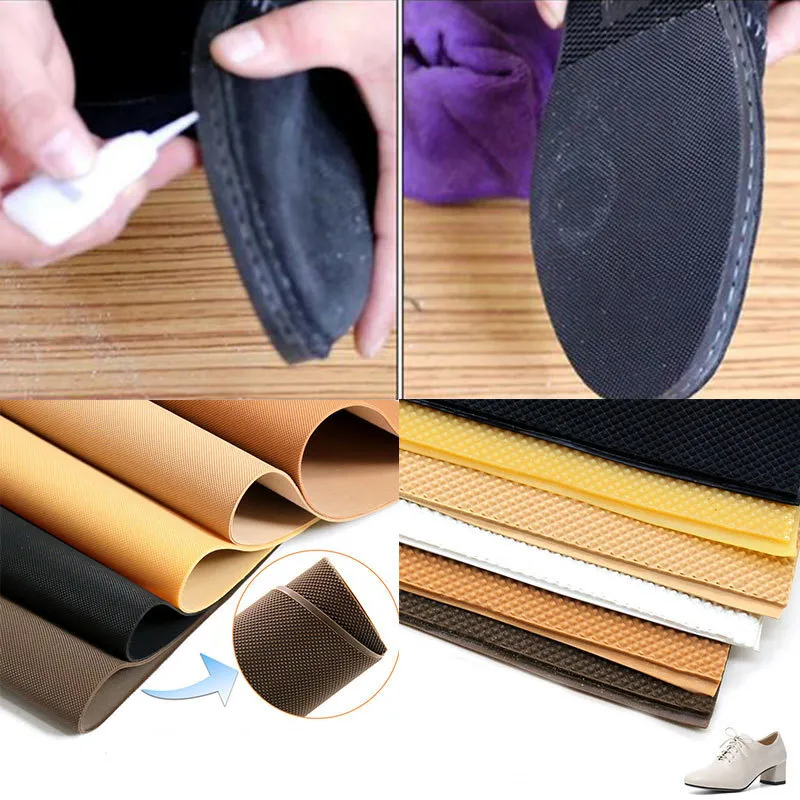 Gummi sko sulor reparera lappar för skoninsula anti glid yttersulor Intersulor full ensam reparation lappa solskor kuddar 220713