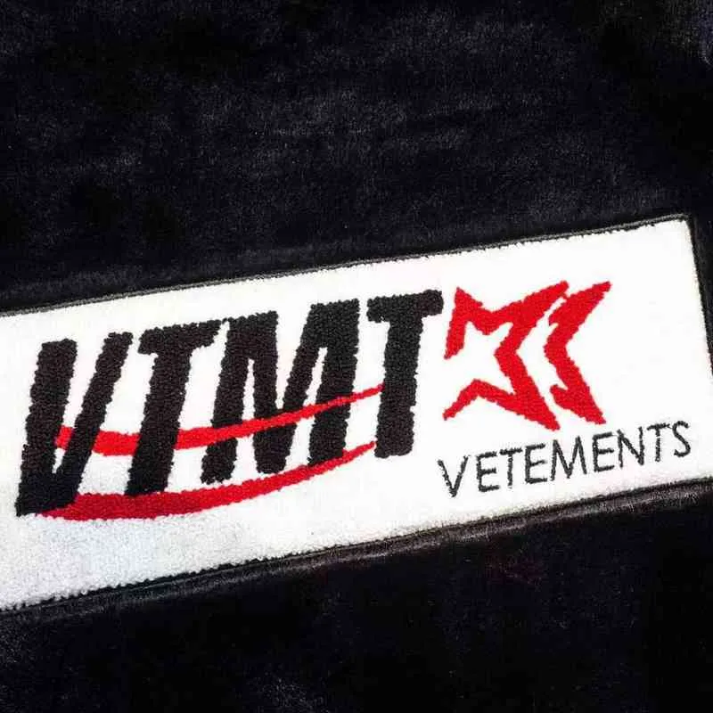 Wittermong Winter Events Towel Embroidered Vtm Letters Men's and Women's Plush Hooded Warm Cotton Et