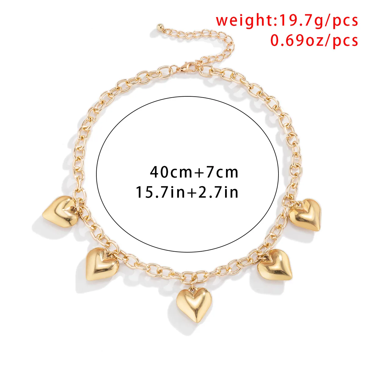 Vintage Pearl Heart Slull Charms Necklace Choker y2k Aesthetic Gold Cuban Link Chain for Women 2022 New Fashion Jewelry Accessories Mom Gifts Birthday for Ladies