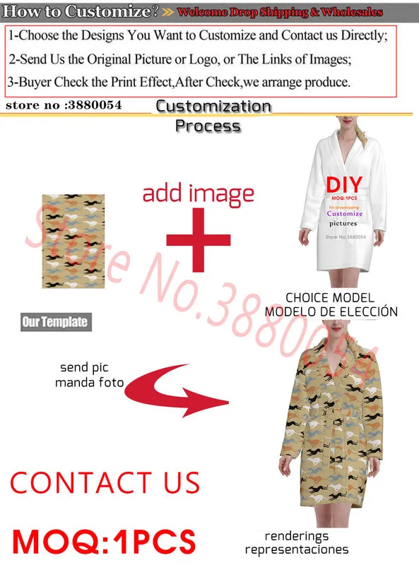 NoisyDesigns Greyhound Dog Prints Женщины зимние набор для халаты хлопковой домашний одежда для девочек -ночной платье термическая пижама с длинным рукавом 2xl 220627