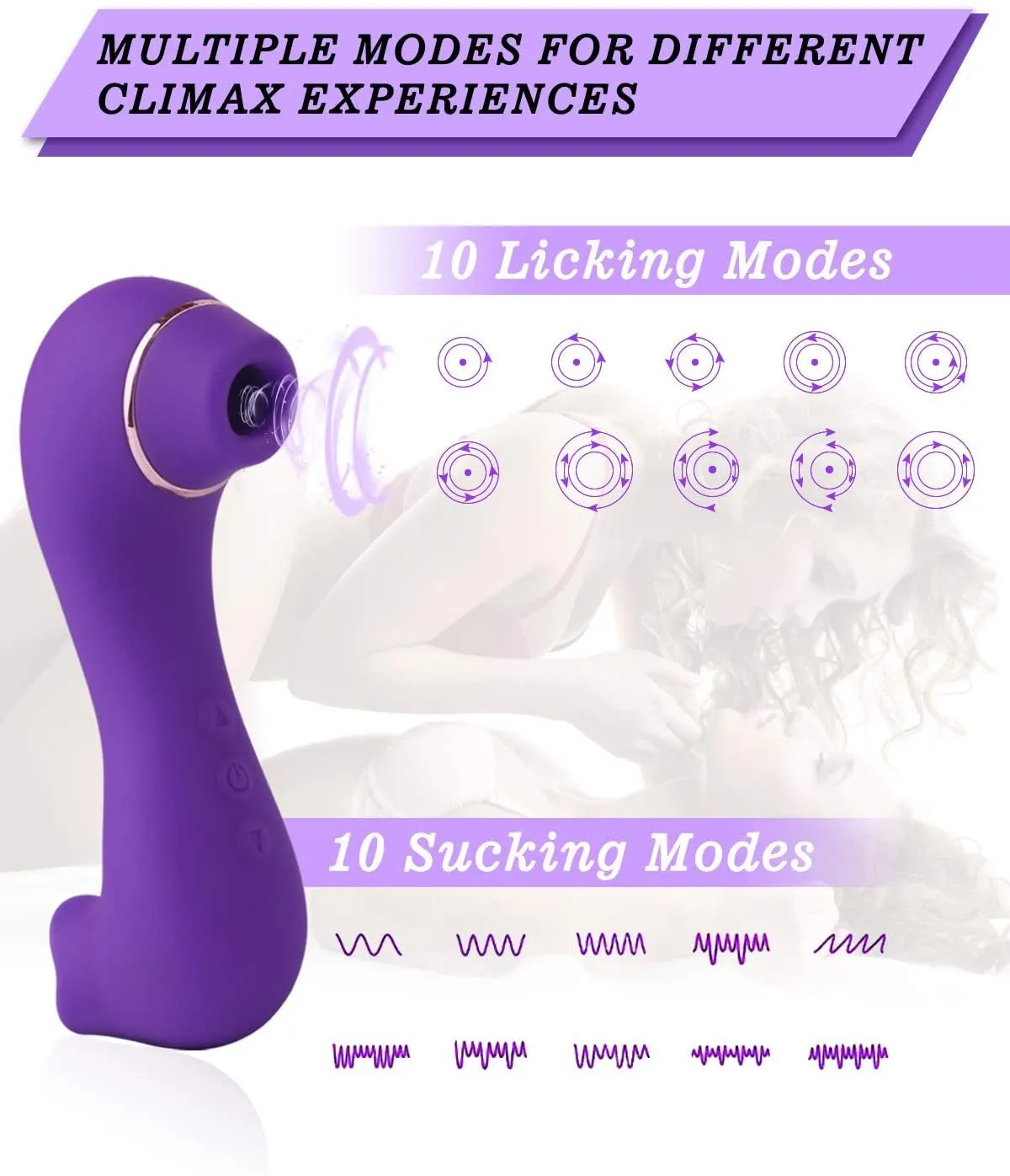 バイブレーター10モード振動吸盤二重刺激アナル膣クリトリス刺激装置口頭リックエロティックなセクシーなおもちゃ