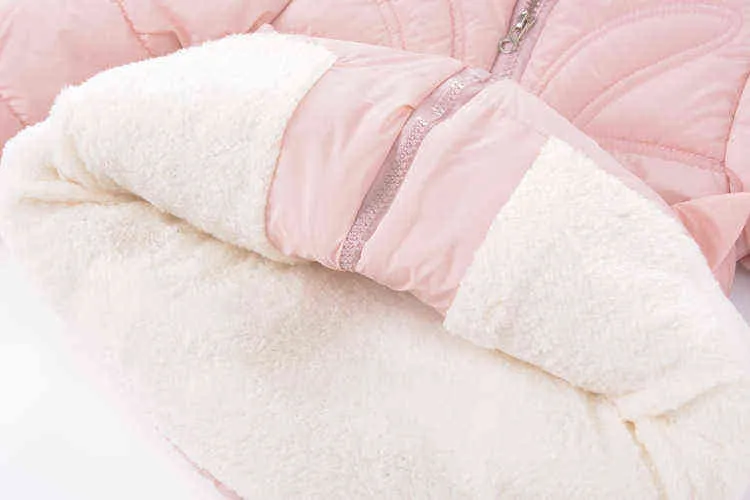 Nouveau-né bébé vêtements hiver doudoune pour 1-3Y filles à capuche enfants veste d'hiver coton rembourré Parka enfants tenue filles veste J220718