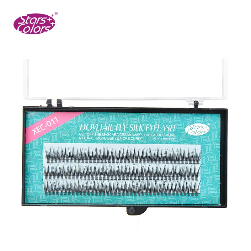 5 Boxeslot Natural False Eyelashes Högkvalitativ smink Eye Lashes Kryptering Silk C Curl Fake Tail Fly Eyelash Extension 220524