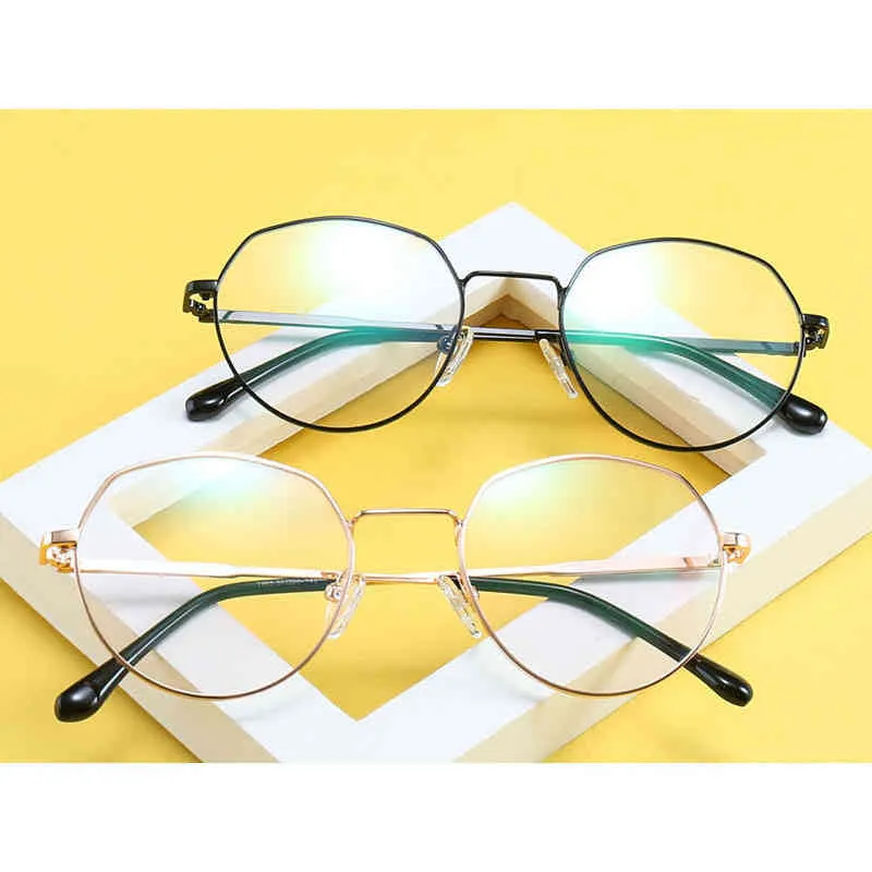 Gafas redondas transparentes a la moda para mujer, gafas de lectura clásicas para hombre, gafas ópticas para ordenador, gafas 1065DF