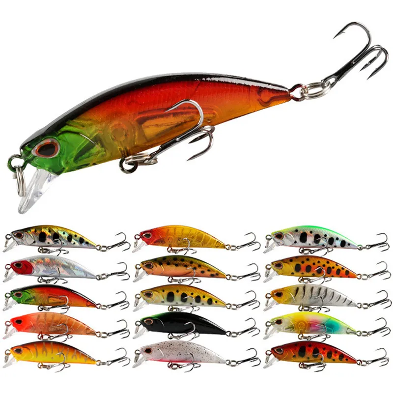 mini batan minnow wobblers balıkçılık yemleri 5.5cm 5g alabalık yapay plastik sert yem jerkbait krankbait bas balıkçılık mücadele 220704