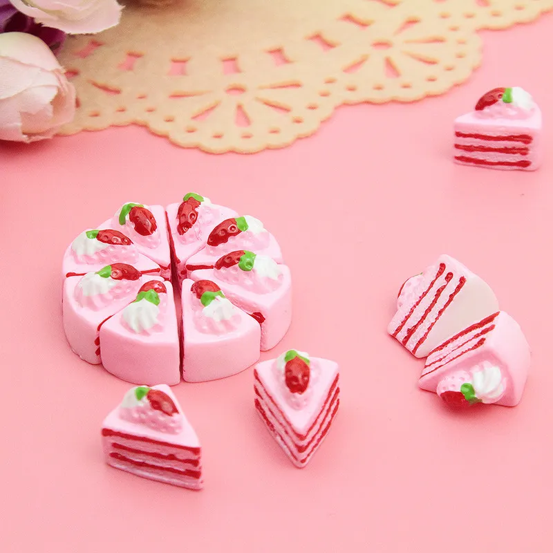 Dollhouse Cakes Kawaii DIY Miniaturowy sztuczny fałszywy Fake Doll Food Cake Ornament Rzemiosła