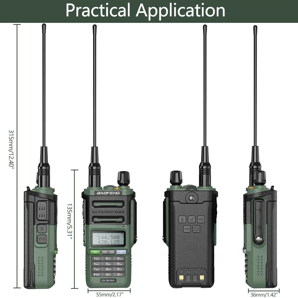 Baofeng UV-9R PRO IP68 Waterproof Dual Band 9R Plus Walkie Talkie Baofeng UV-9R Plus UV-XR BF-9700 Ham Two Way Radio