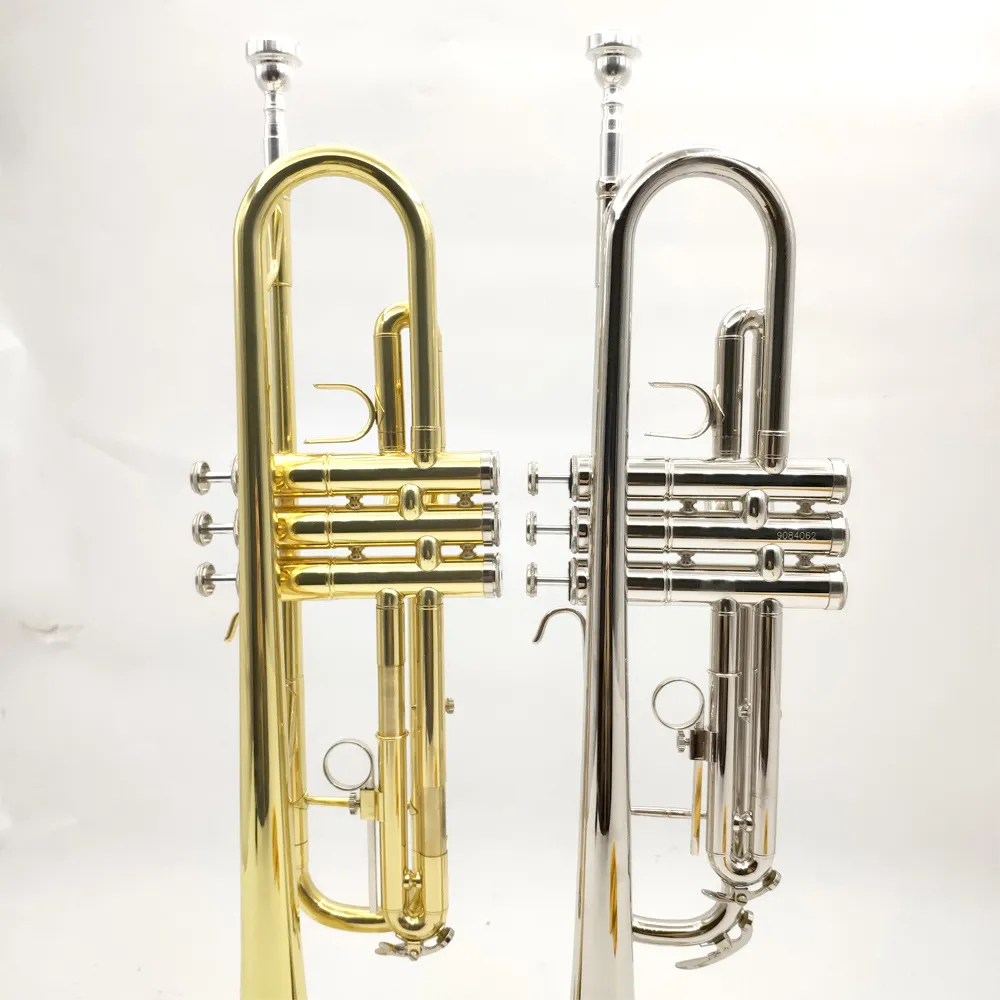 Nieuwe hoogwaardige Bb Professionele trompet gouden toon Trompet Messing Instrument Professioneel Trompet mondstuk