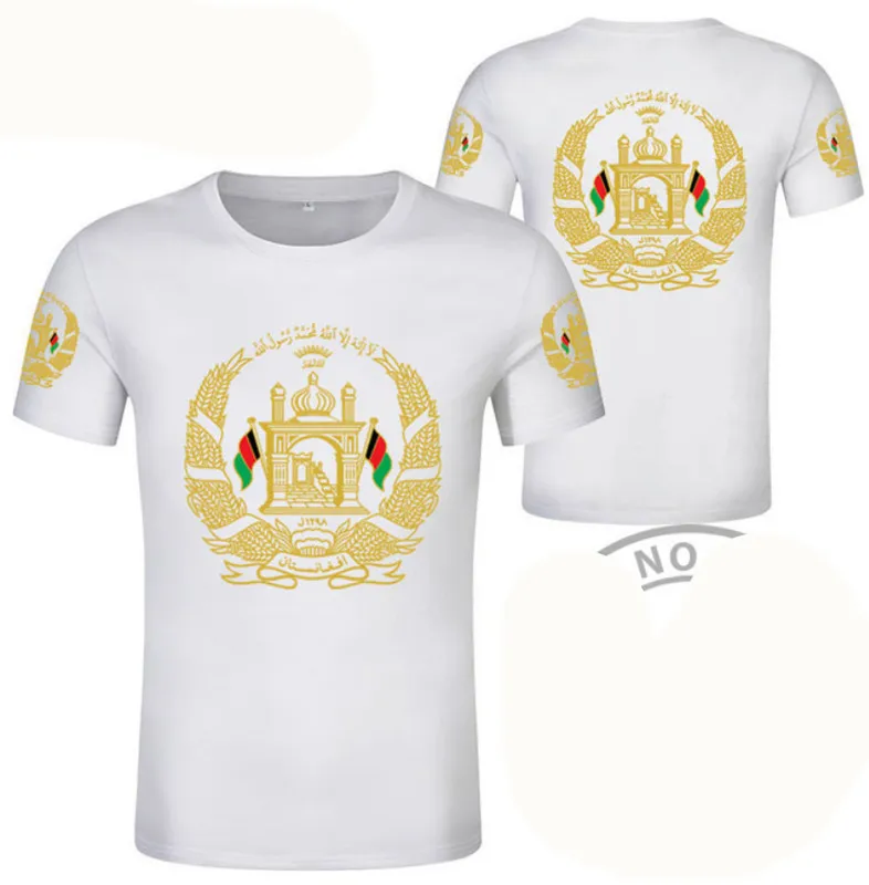 AFGHAN T Gömlek Ücretsiz Özel Ad Numarası Afg Slam Afganistan Arap t-shirt Farsça Peştuca İslami Baskı Metin Po Bayrak AF Giysi 220607