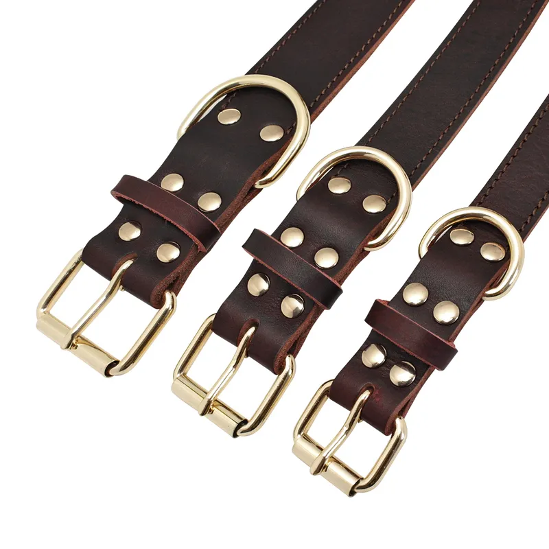 Collier de chien personnalisé en cuir colliers de nom d'animal de compagnie personnalisés pour chiens de taille moyenne Beagle berger allemand étiquette d'identification gravée 220622