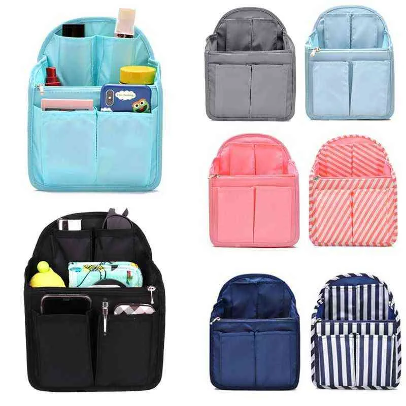Backpack Insert Organizer Bag Gadget Multi-pocket Handbag Pouch Case 220721