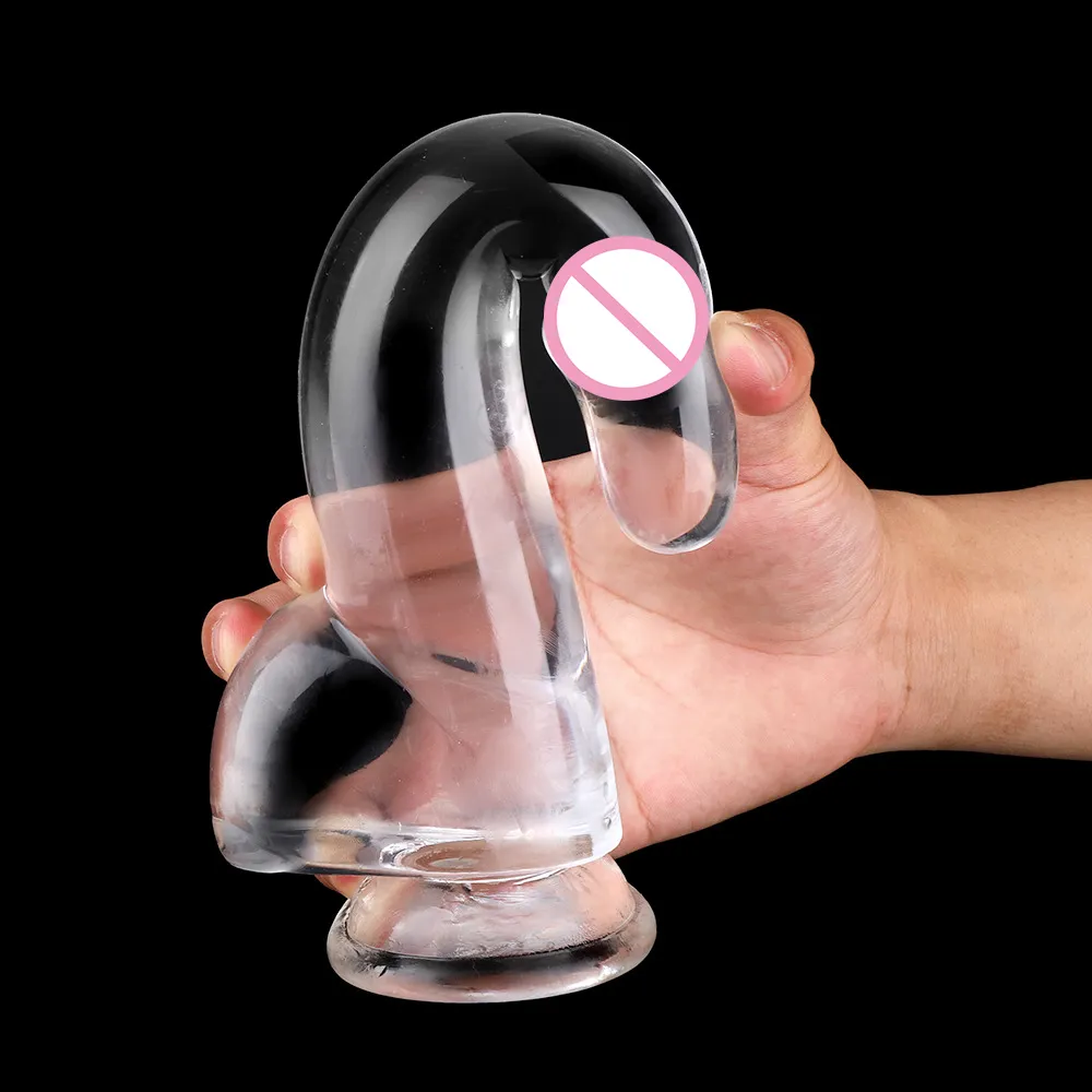 S/M/L/XL/XXL Suction Cup Transparent Realistic Dildo Penis Dick Cock Female sexy Products sexyy Toys for Woman Adults 18 sexyshop