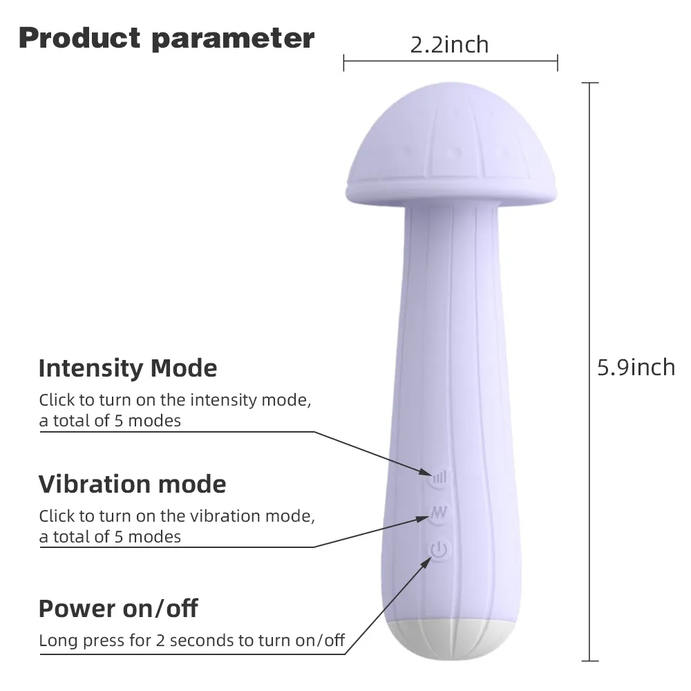 Grzyb Av Vibrator Produkty dla dorosłych magiczna różdżka żeńska masturbator sutek stymulator masażera stymulatora łechtaczki seksowne zabawki dla pary