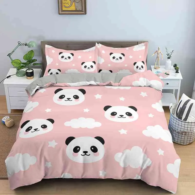 Мультипликационная постельное белье панда